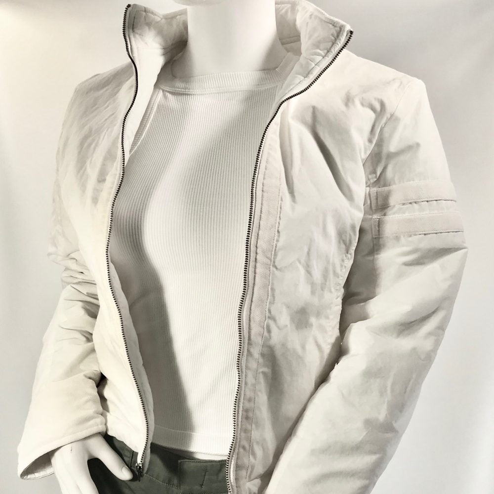 James Perse Ivory Cotton Jacket Size 2 S/M